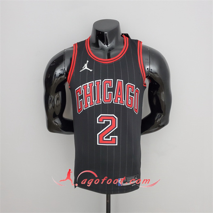 Maillot Chicago Bulls (Ball #2) Noir 75th Anniversary