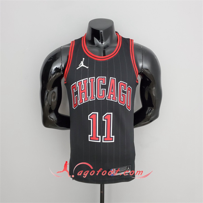Maillot Chicago Bulls (Derozan #11) Noir 75th Anniversary