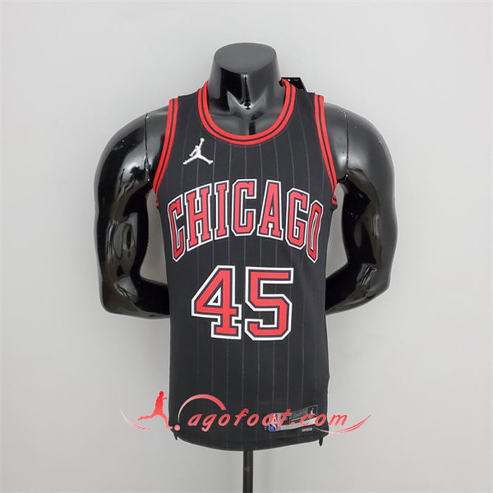 Maillot Chicago Bulls (Jordan #45) Noir 75th Anniversary