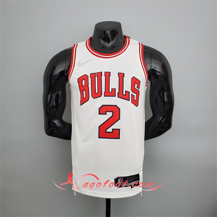 Maillot Chicago Bulls (Ball #2) Blanc 75th Anniversary