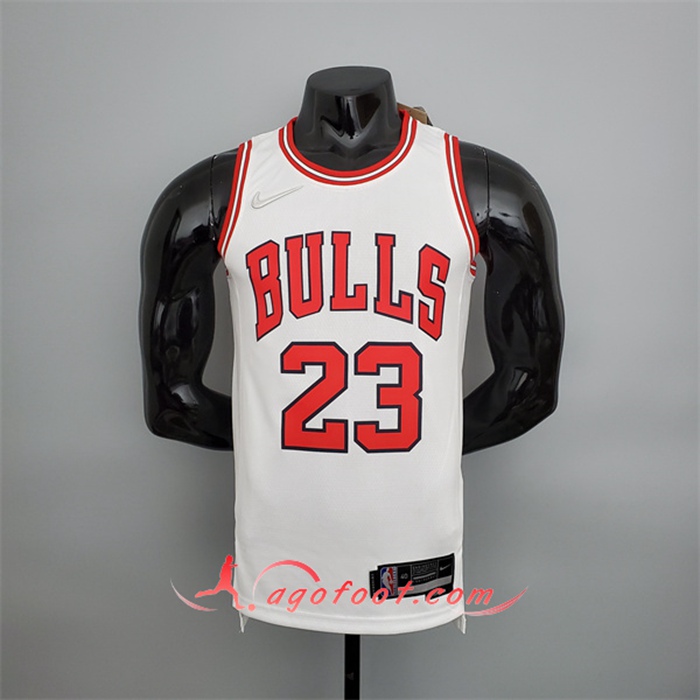 Maillot Chicago Bulls (Jordan #23) Blanc 75th Anniversary