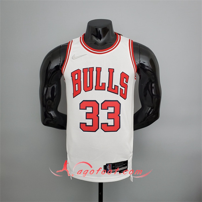 Maillot Chicago Bulls (Pippen #33) Blanc 75th Anniversary