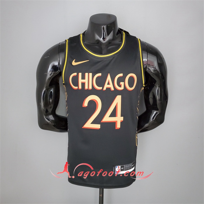 Maillot Chicago Bulls (Markkanen #24) Noir Team City Edition