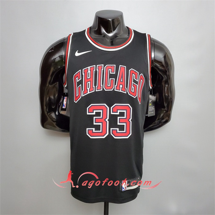 Maillot Chicago Bulls (Pippen #33) Noir