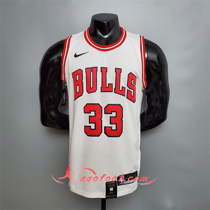Maillot Chicago Bulls (Pippen #33) Blanc