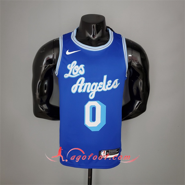 Maillot Los Angeles Lakers (Kuzma #0) 2021 Retro Bleu