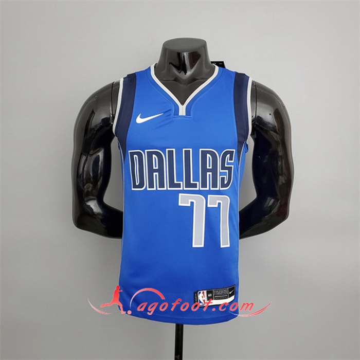 Maillot Dallas Mavericks (Doncic #77) Bleu