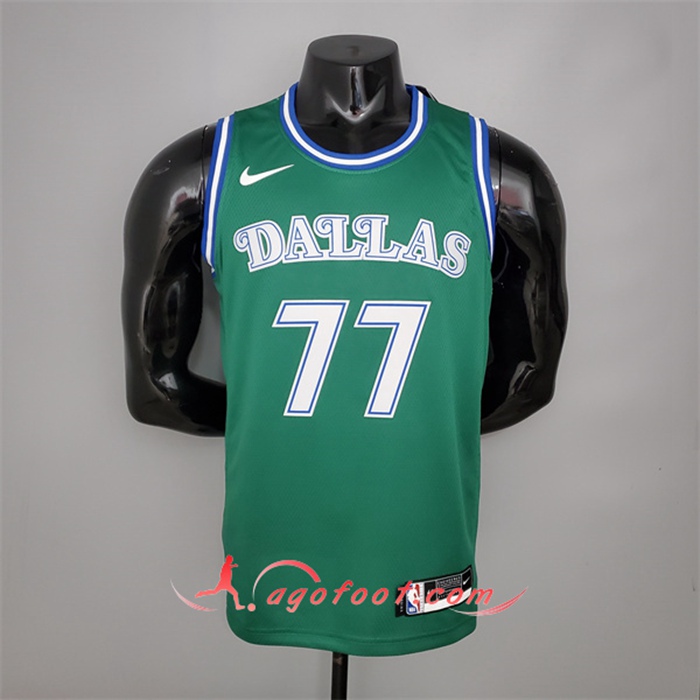 Maillot Dallas Mavericks (Doncic #77) Retro Vert