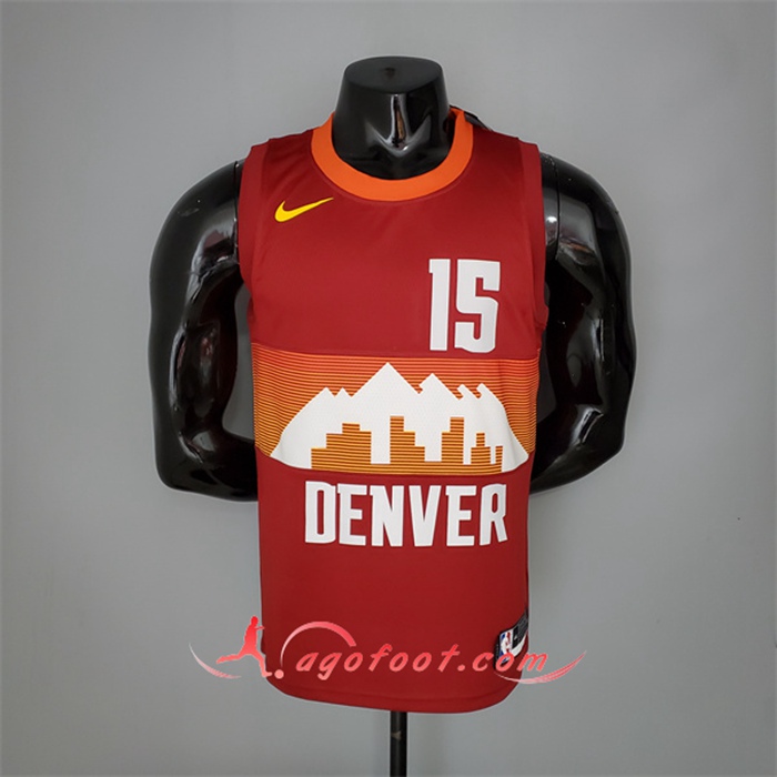 Maillot Denver Nuggets (Jokic #15) 2021 Rouge City Edition