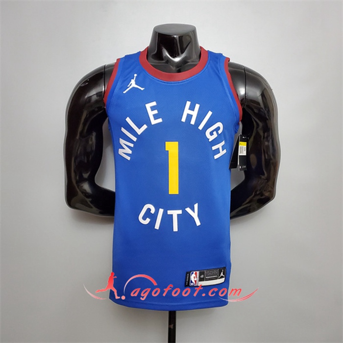 Nouveau Maillot Denver Nuggets (Porterjr.#1) Bleu Theme Limited City Edition