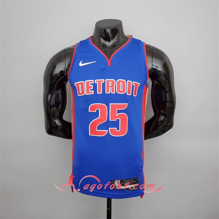 Maillot Detroit Pistons (Rose #25) Bleu 75th Anniversary