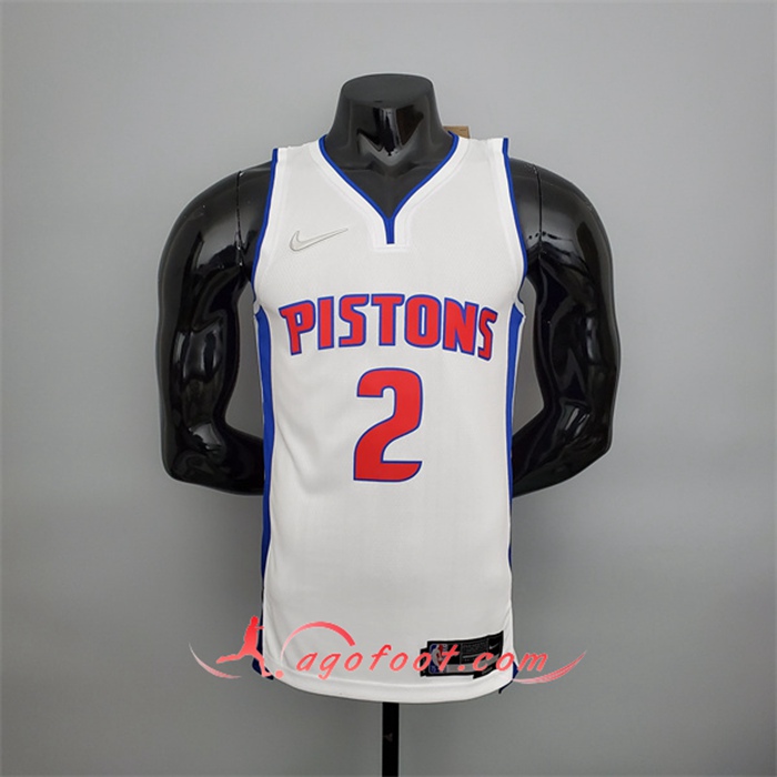 Maillot Detroit Pistons (Cunningham #2) Blanc 75th Anniversary