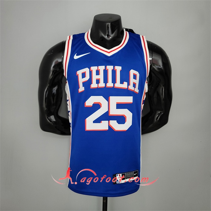 Maillot Detroit Pistons (Simmons #25) Bleu