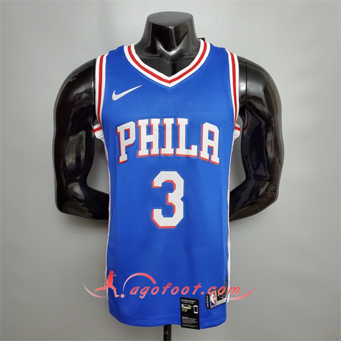 Maillot Detroit Pistons (Iverson #3) Bleu