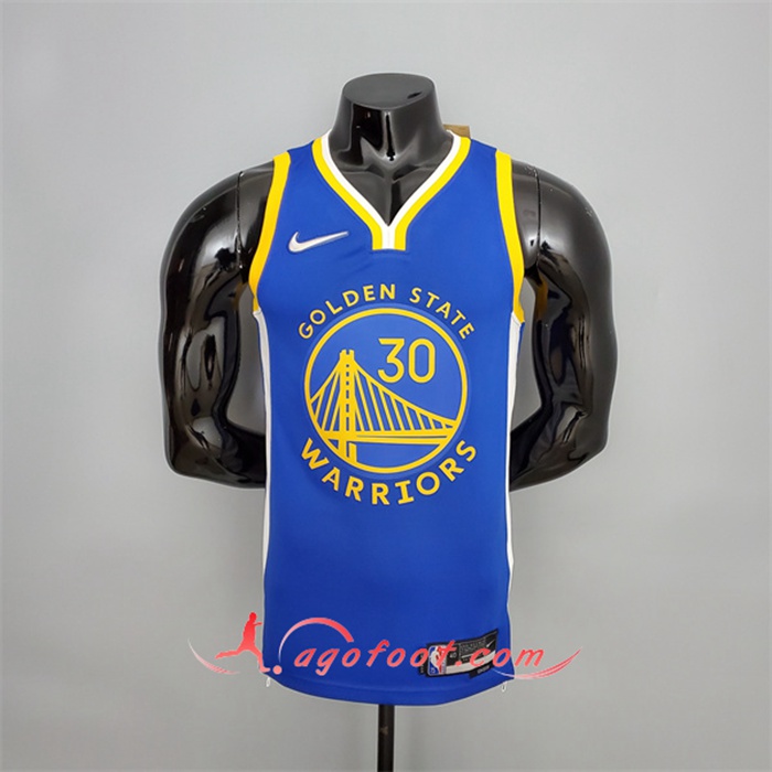 Maillot Golden State Warriors (Curry #2974) Bleu 75th Anniversary