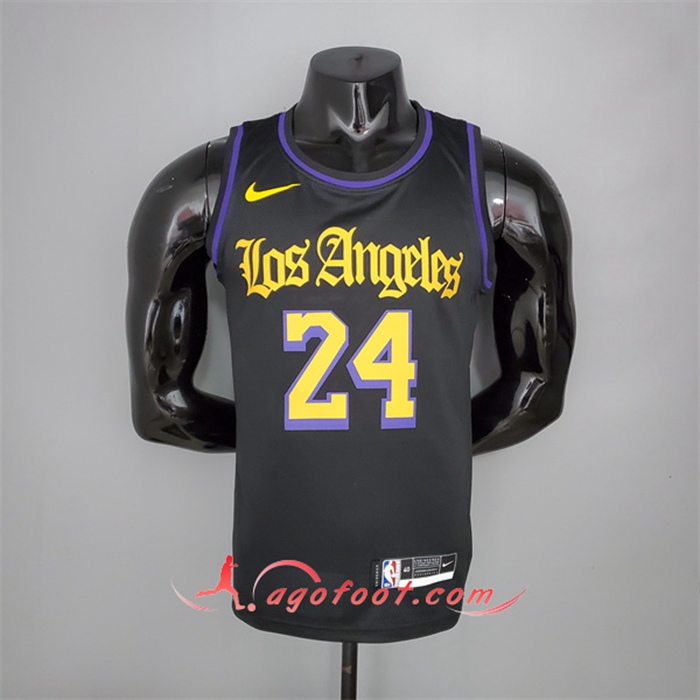 Maillot Los Angeles Lakers (Bryant #24) 2021 Noir