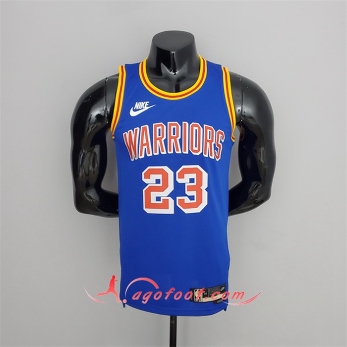 Maillot Golden State Warriors (Green #23) Bleu Retro 75th Anniversary