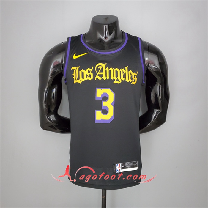 Maillot Los Angeles Lakers (Davis #3) 2021 Noir