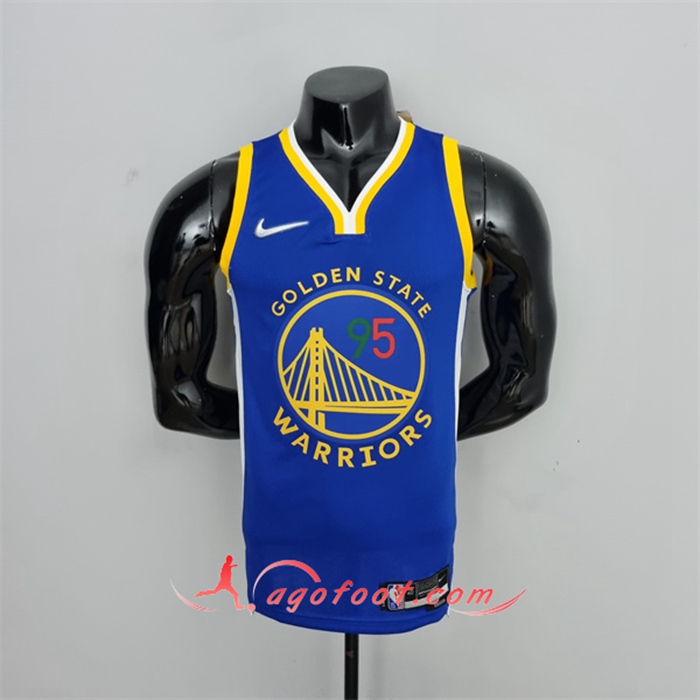 Maillot Golden State Warriors (Toscano #95) Bleu 75th Anniversary Mexique Exclusive
