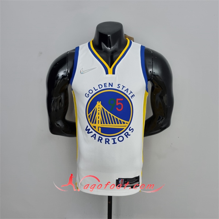 Maillot Golden State Warriors (Toscano #95) Blanc 75th Anniversary Mexique Exclusive