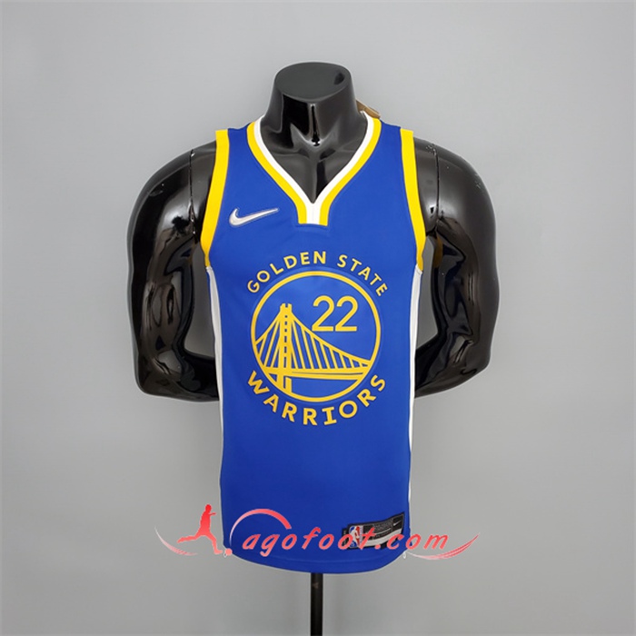 Maillot Golden State Warriors (Wiggins #22) Bleu 75th Anniversary