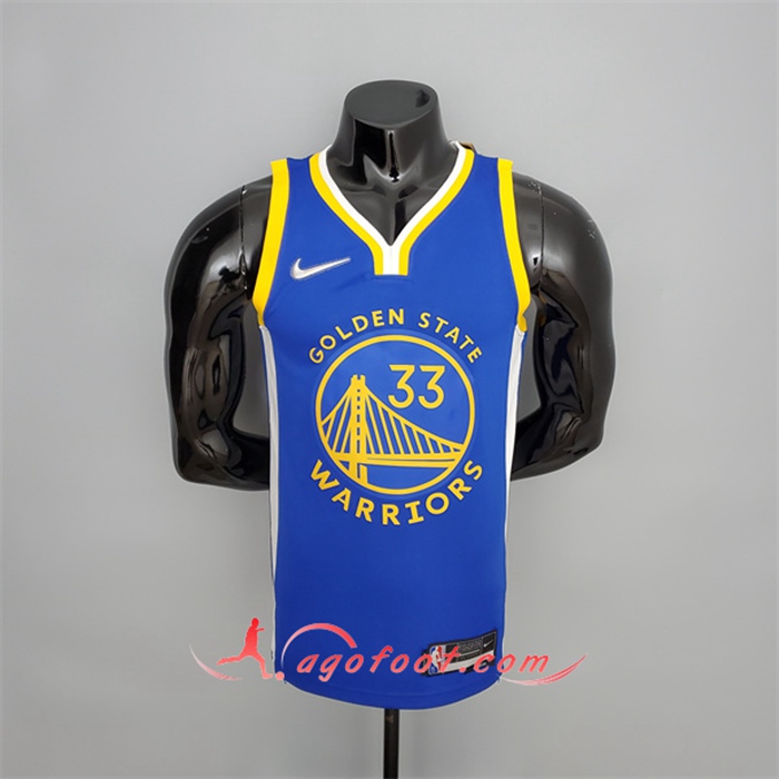 Maillot Golden State Warriors (Wiseman #33) Bleu 75th Anniversary