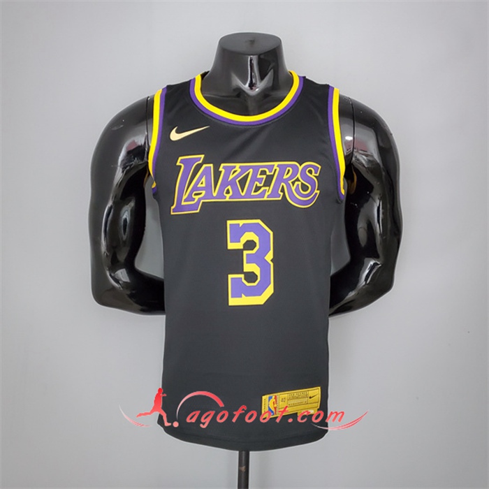 Maillot Los Angeles Lakers (Davis #3) 2021 Noir Bonus Edition