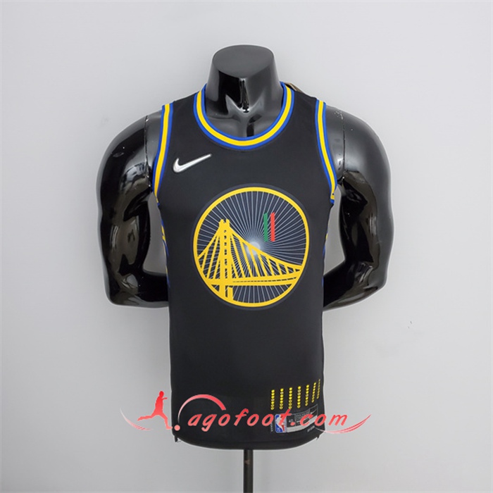 Maillot Golden State Warriors (Thompson #11) Noir 75th Anniversary Mexique Edition