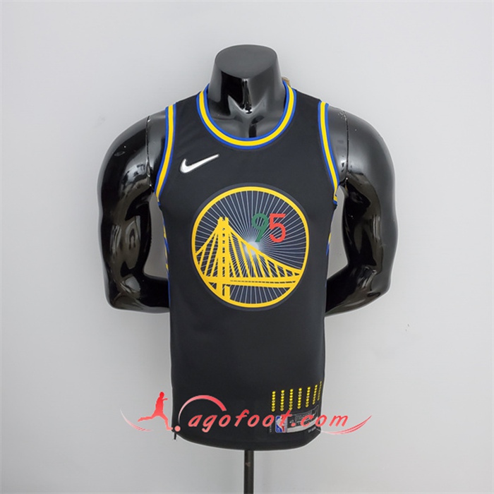 Maillot Golden State Warriors (Toscano #95) Noir 75th Anniversary Mexique Edition
