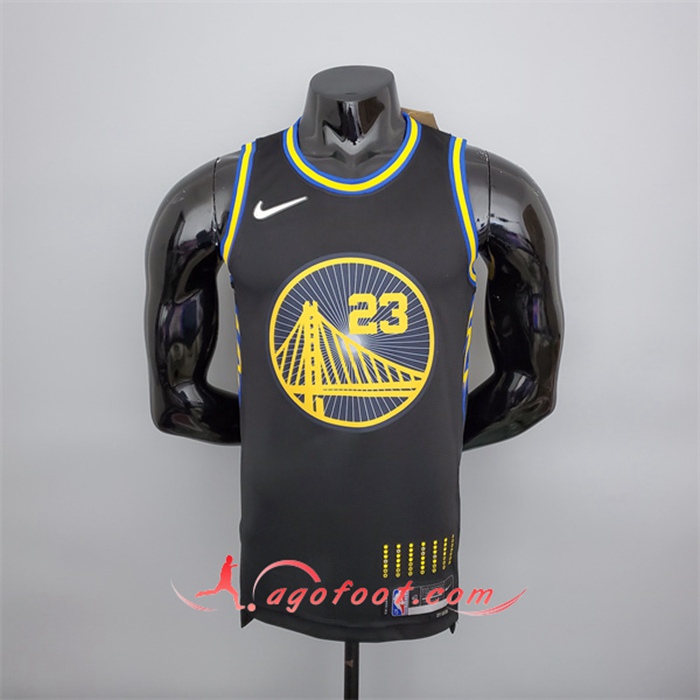 Maillot Golden State Warriors (Green #23) Noir 75th Anniversary City Edition