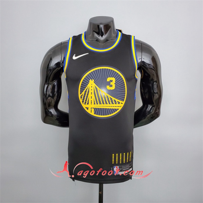 Maillot Golden State Warriors (Poole #3) Noir 75th Anniversary City Edition