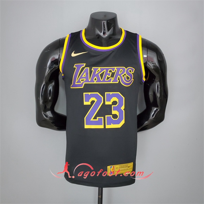 Maillot Los Angeles Lakers (Ames #23) 2021 Noir Bonus Edition