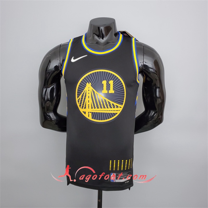 Maillot Golden State Warriors (Thompson #11) Noir 75th Anniversary City Edition