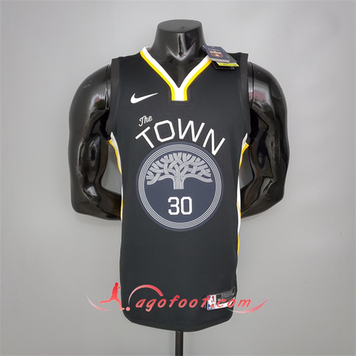 Maillot Golden State Warriors (Curry #30) Noir