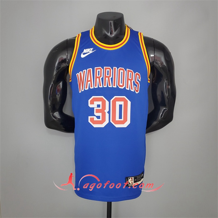 Maillot Golden State Warriors (Curry#30) Bleu 75th Anniversary