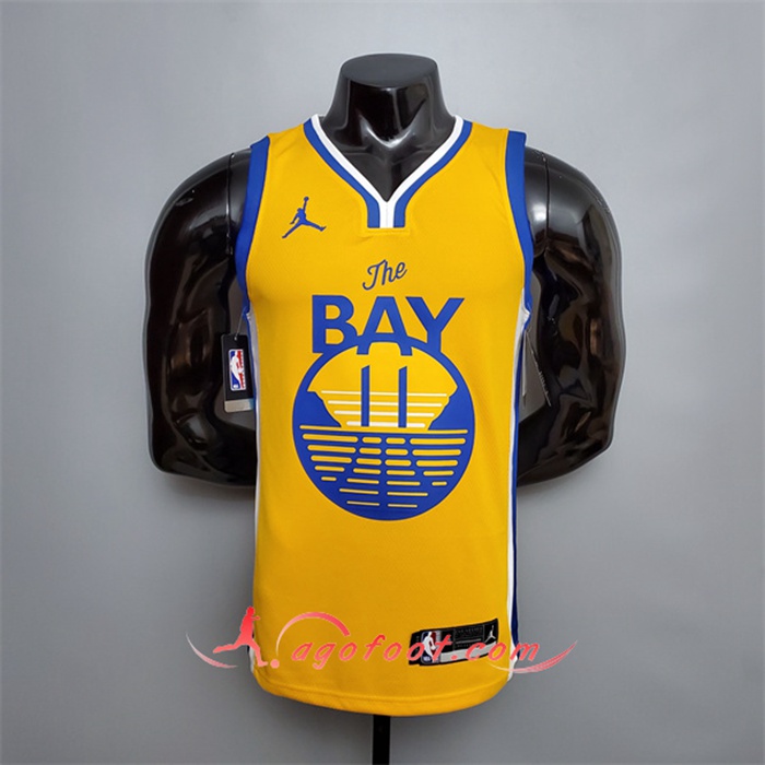 Nouveau Maillot Golden State Warriors (Thompson #11) Jaune