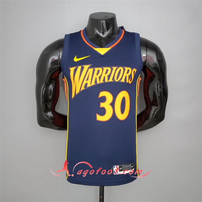 Nouveau Maillot Golden State Warriors (Curry #30) Noir