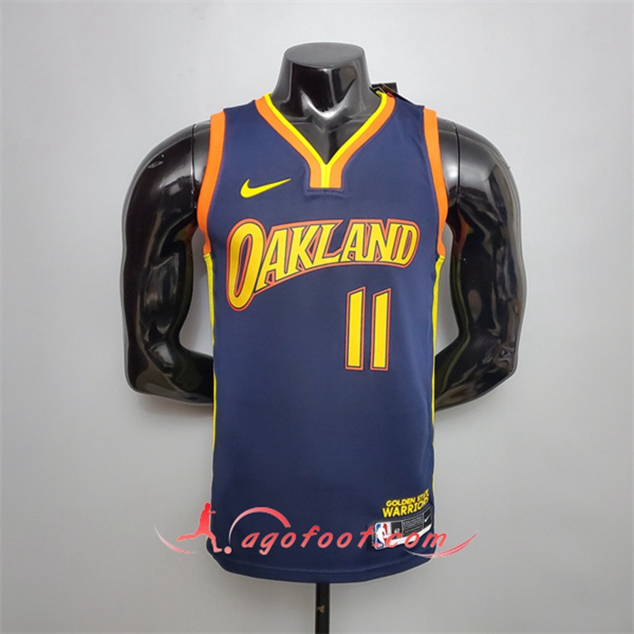 Nouveau Maillot Golden State Warriors (Thompson #11) Bleu Royal City Edition