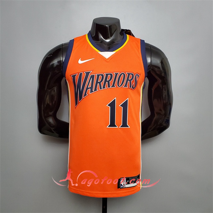 Nouveau Maillot Golden State Warriors (Thompson #11) Orange