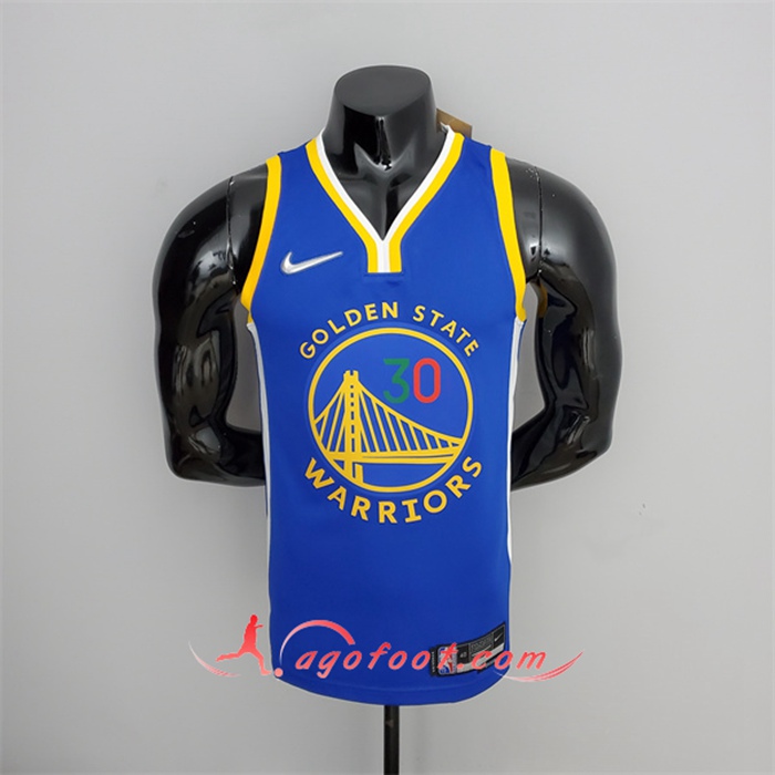 Maillot Golden State Warriors (Curry #30) Bleu 75th Anniversary Mexique Exclusive