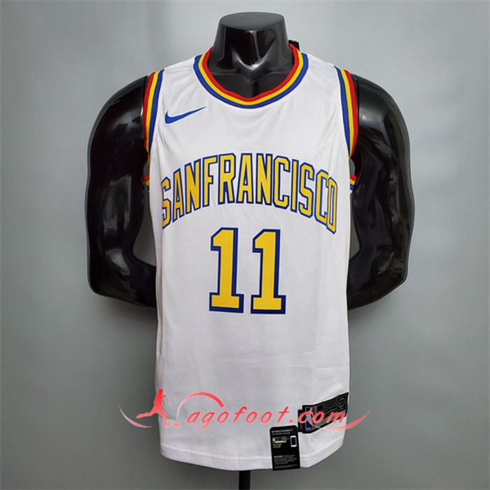 Maillot Golden State Warriors (Thompson #11) Retro Blanc