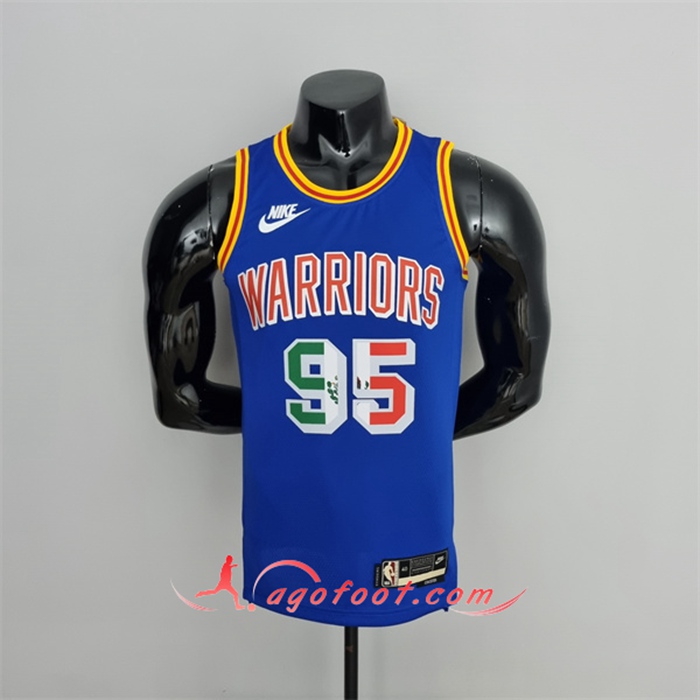 Maillot Golden State Warriors (Toscano #95) Bleu Mexique Exclusive