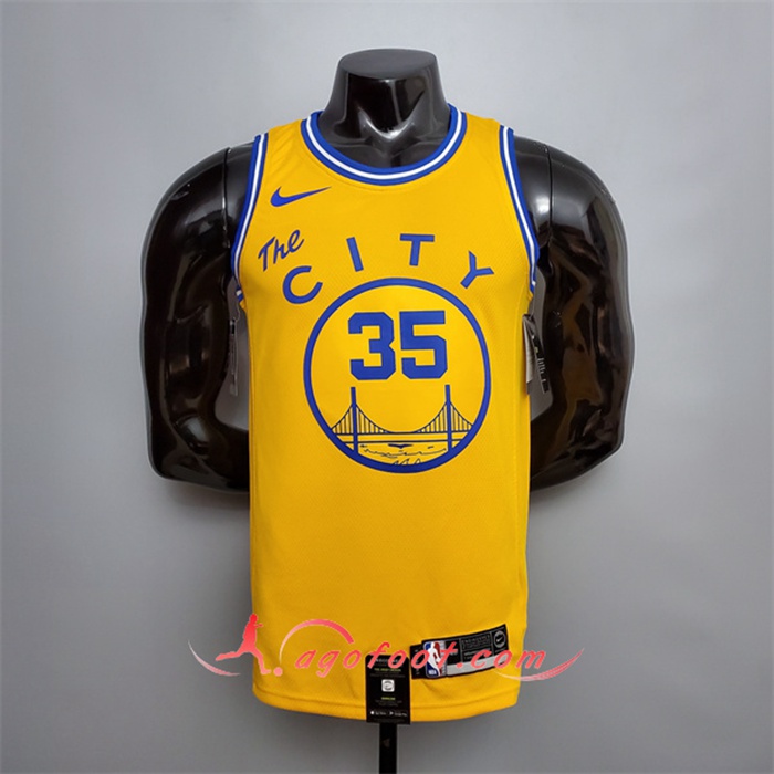 Magasin De Maillot Golden State Warriors Durant 35 Jaune Tram
