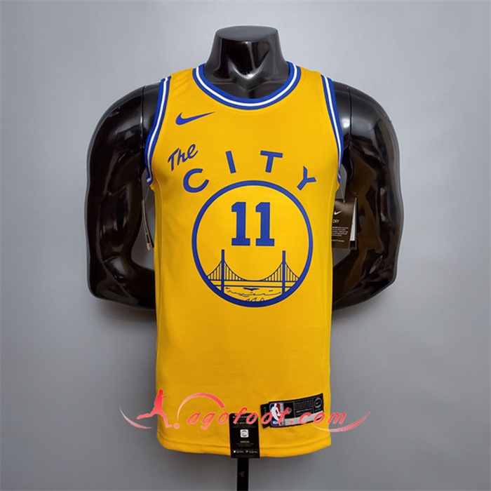Maillot Golden State Warriors (Thompson #11) Jaune Tram Version