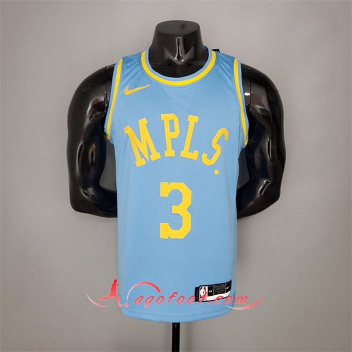 Maillot Los Angeles Lakers (Davis #3) 2021 Bleu Minneapolis Edition