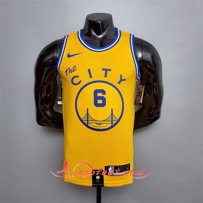 Maillot Golden State Warriors (Young #6) Jaune Tram Version