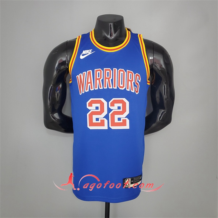 Maillot Golden State Warriors (Wiggins #22) Bleu 75th Anniversary