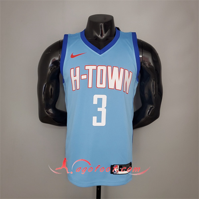 Maillot Houston Rockets (Paul #3) 2021 Bleu City Edition