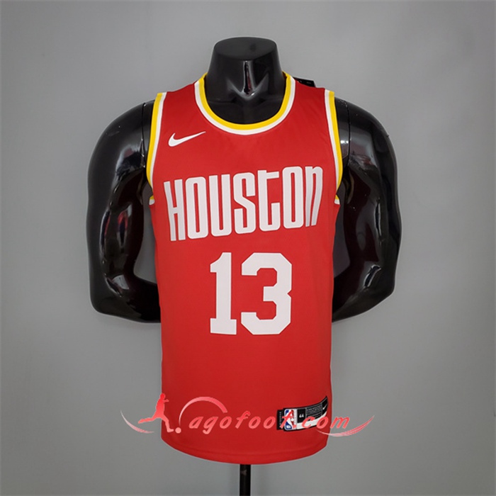 Maillot Houston Rockets (Harden #13) Retro Rouge