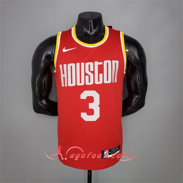 Maillot Houston Rockets (Paul #3) Retro Rouge